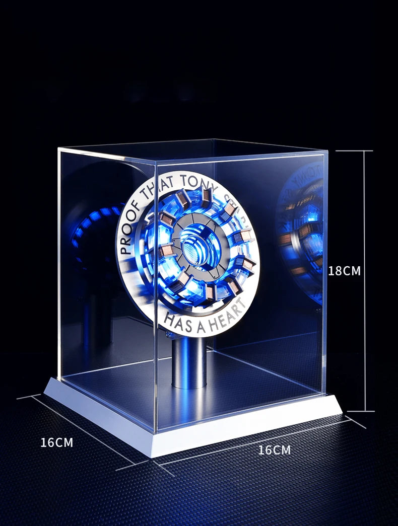 Stark MK1 Metal Alloy USB LED Lamp - Voice Control, PVD Surface, 18cm, Proof Tony Stark Has a Heart, Gift for Fans