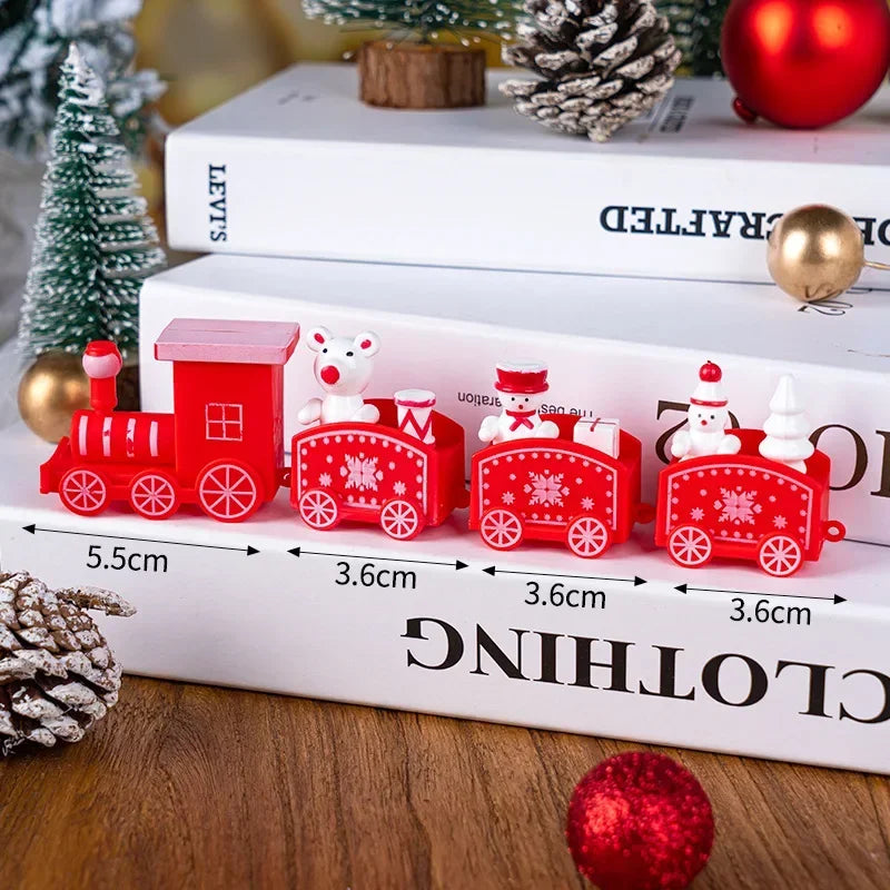 Christmas Train Merry Christmas Decorations Home Decor 2024 Cristmas Ornament Xmas Noel Gifts Happy New Year 2025