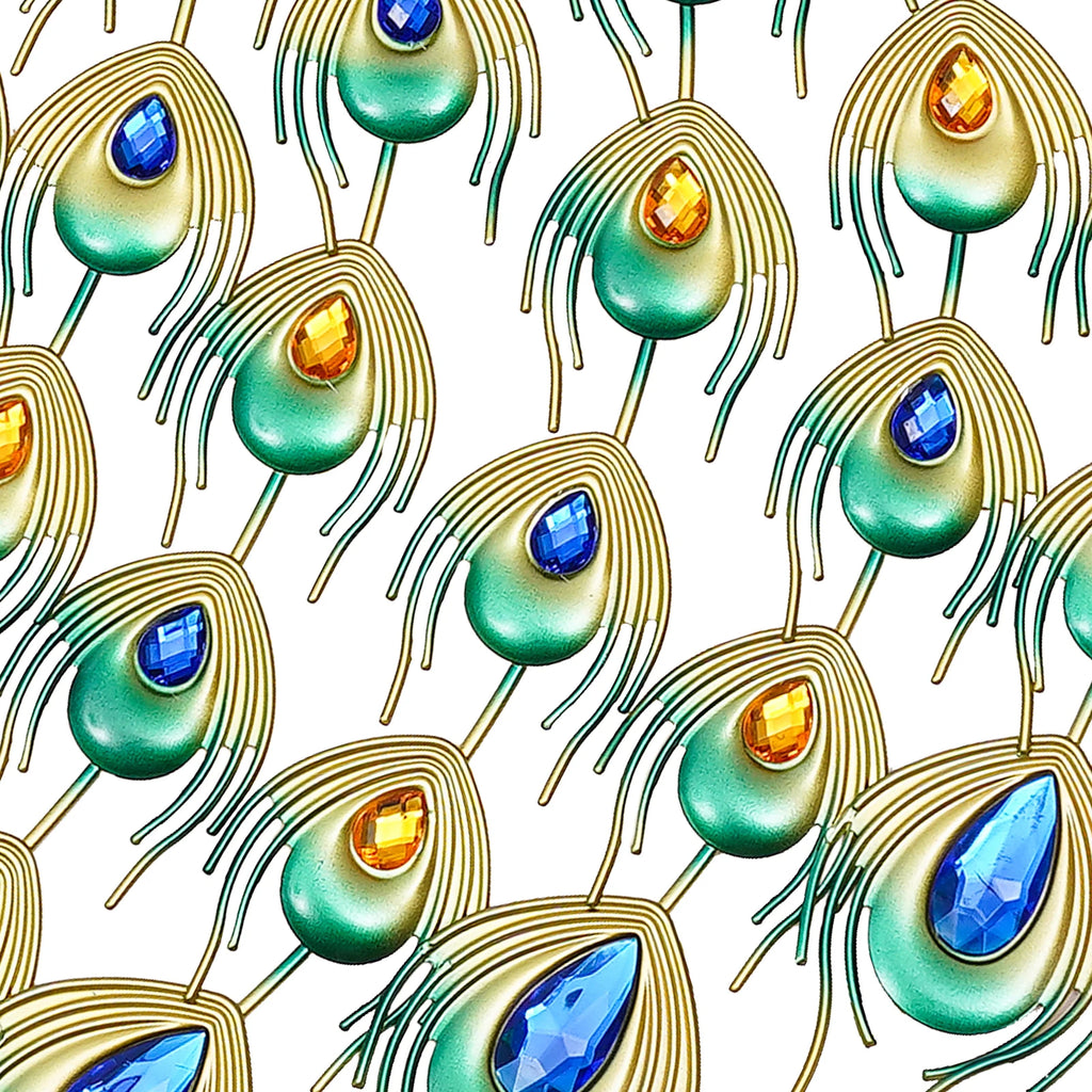 3D European Style Peacock Hanging Clock Wall-mounted Wall Clock Modern Decorative Wall Clock  for Office Home Indoor 70 * 65cm