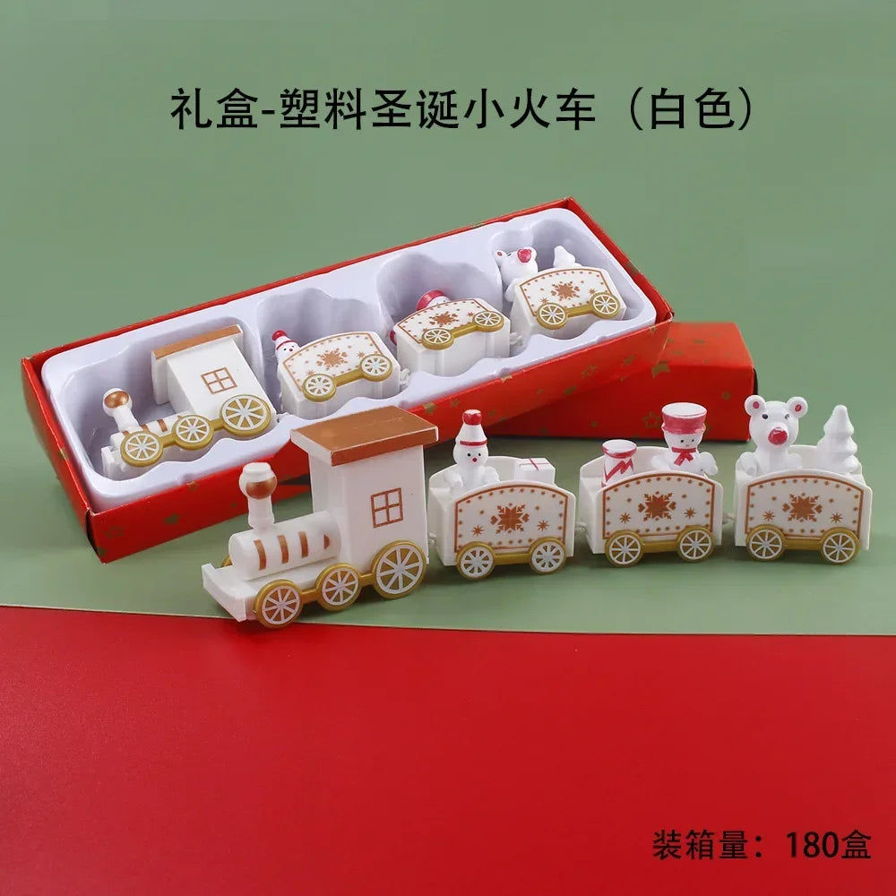Christmas Train Merry Christmas Decorations Home Decor 2024 Cristmas Ornament Xmas Noel Gifts Happy New Year 2025
