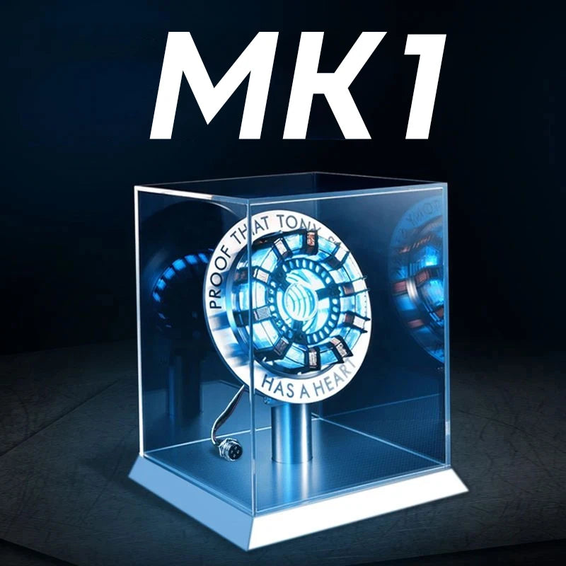 Stark MK1 Metal Alloy USB LED Lamp - Voice Control, PVD Surface, 18cm, Proof Tony Stark Has a Heart, Gift for Fans